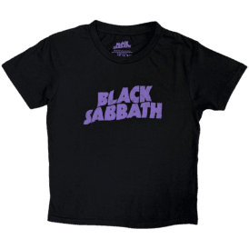 Rock Off Black Sabbath Wavy Logo kids t-shirt Black