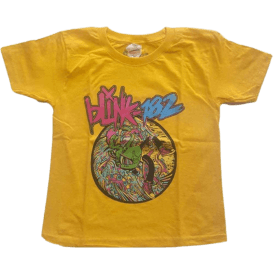 Rock Off Blink 182 Overboard Event kids t-shirt in Yellow