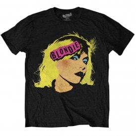 Rock Off Blondie Punk Logo T Shirt in Black