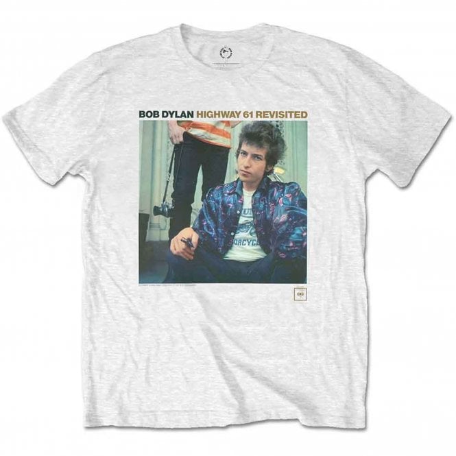 Rock Off Bob Dylan Highway 61 Revisited T Shirt in White