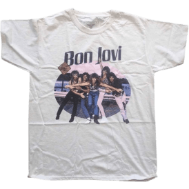 Rock Off Bon Jovi Breakout T Shirt in Natural