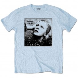 Rock Off Bowie Hunky Dory T Shirt in Blue