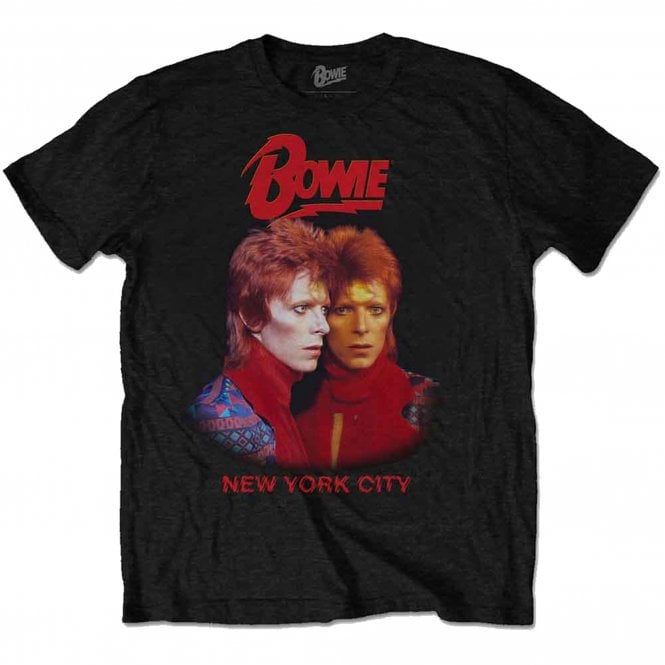 Rock Off Bowie NYC T Shirt in Black