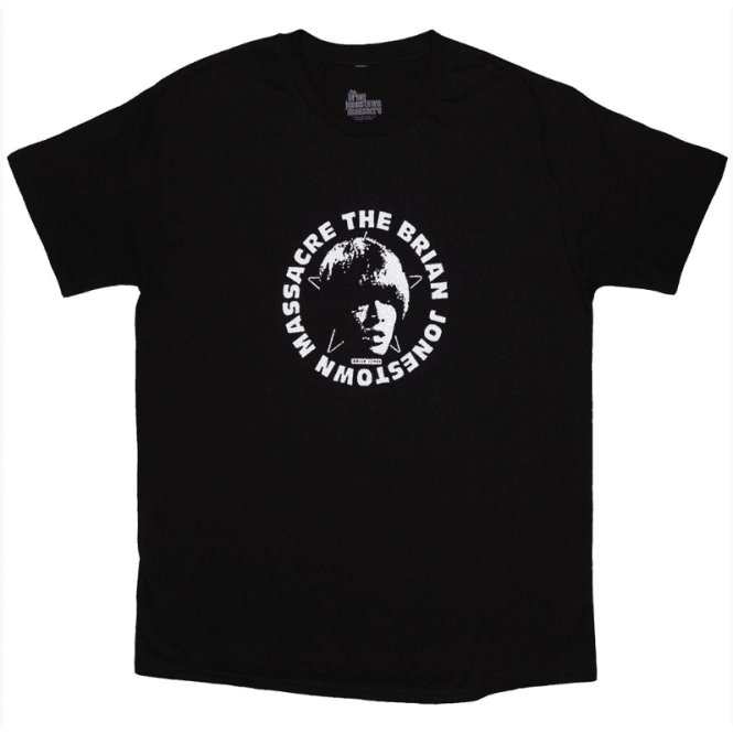 Rock Off Brian Jones Massacre Logo T Shirt - Black