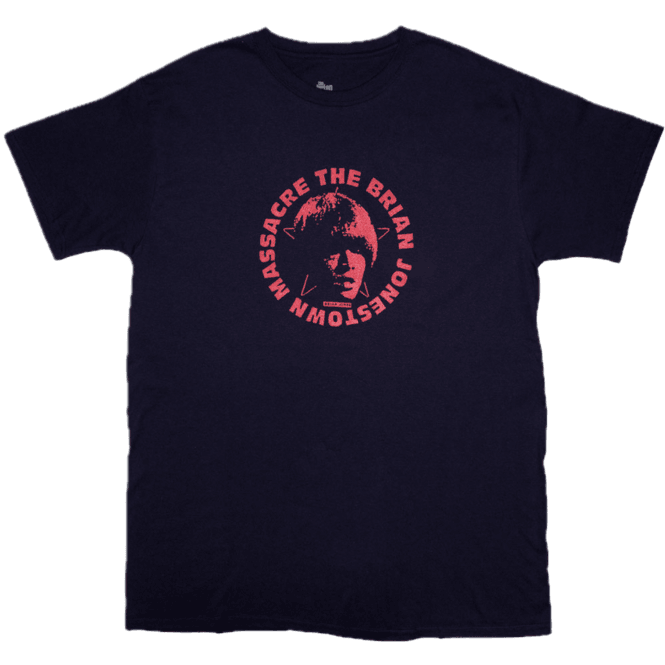 Rock Off Brian Jonestown Massacre Logo T-Shirt - Navy