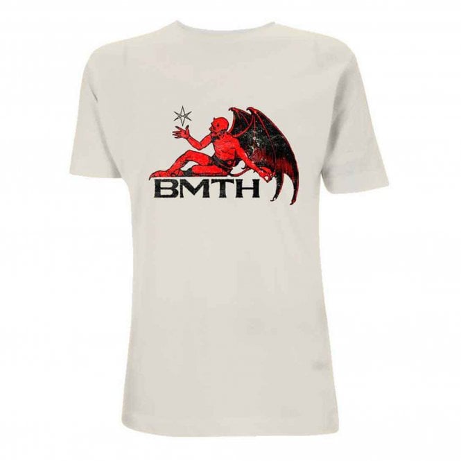 Rock Off Bring Me The Horizon Devil T Shirt in Natural