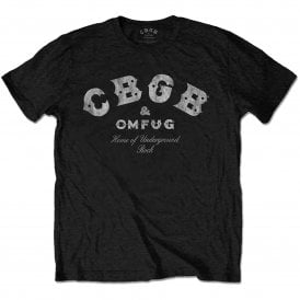 Rock Off CBGB Classic Logo T Shirt in Black