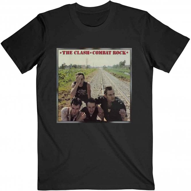 Rock Off Clash Combat Rock T Shirt in Black