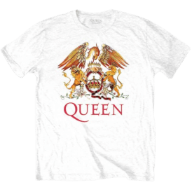 Rock Off Classic Crest Queen T Shirt White