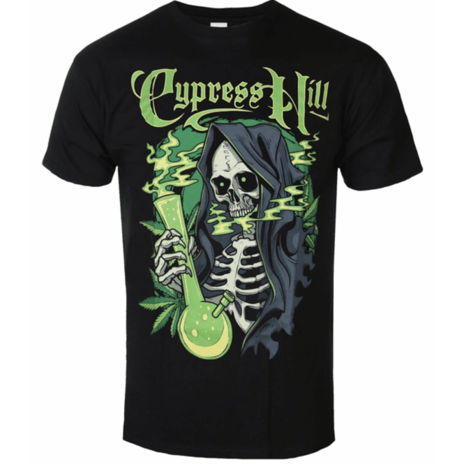 Rock Off Cypress Hill Skull Bong T-Shirt - Black