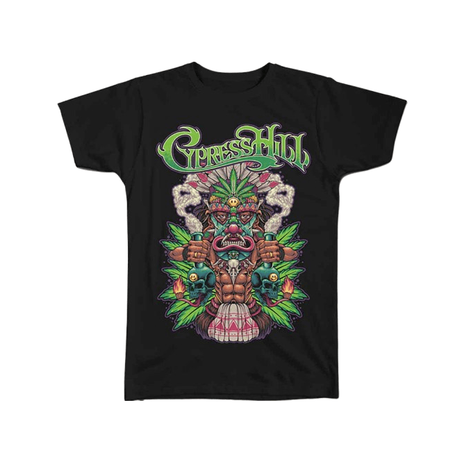 Rock Off Cypress Hill Tiki Time T Shirt Black