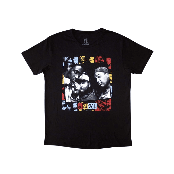 Rock Off De La Soul Collage T Shirt Black