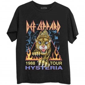 Rock Off Defleppard Hysteria 88 T Shirt in Black
