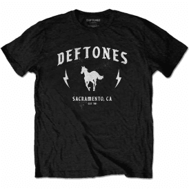 Rock Off Deftones Electric Pony T-Shirt - Black
