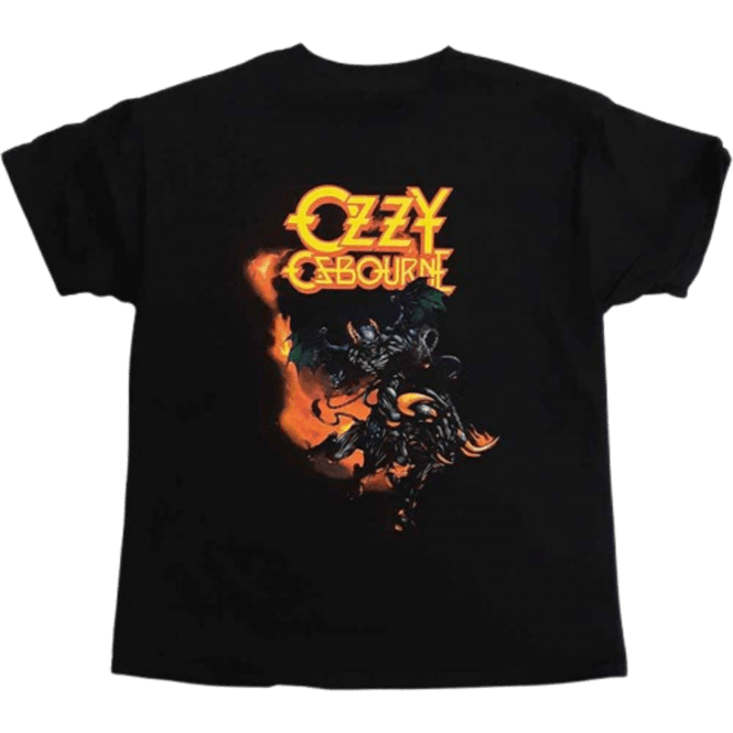 Rock Off Demon Bull Ozzy Osbourne Kids T Shirt Black