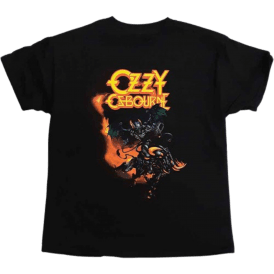 Rock Off Demon Bull Ozzy Osbourne Kids T Shirt Black