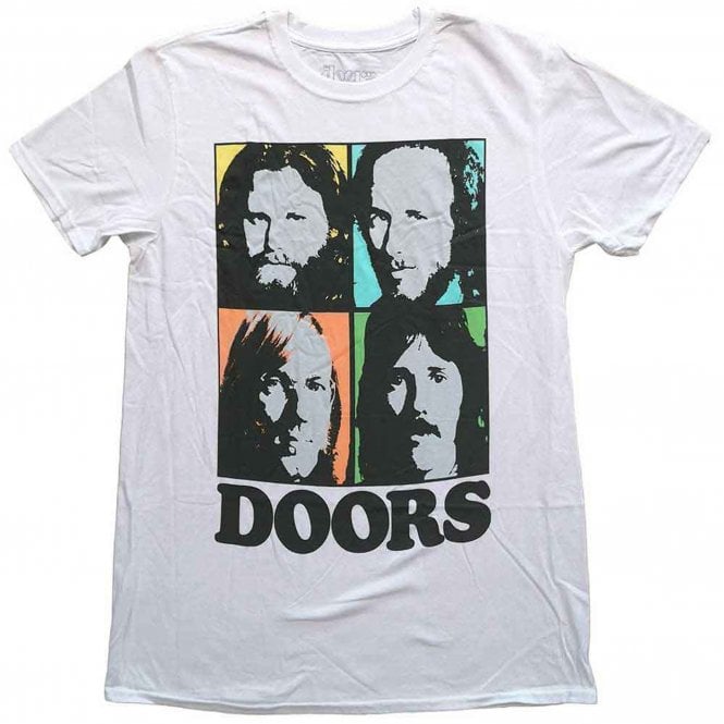 Rock Off Doors Colourbox T Shirt in White