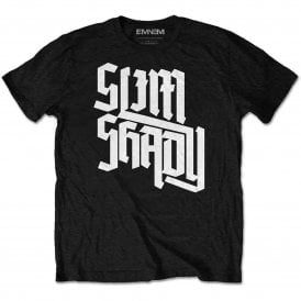 Rock Off Eminem Slant T Shirt in Black