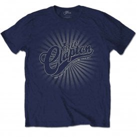 Rock Off Eric Clapton Logo Rays T Shirt in Navy