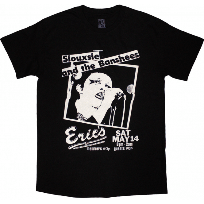 Rock Off Eric's Siouxsie and the Banshee's T-Shirt - Black