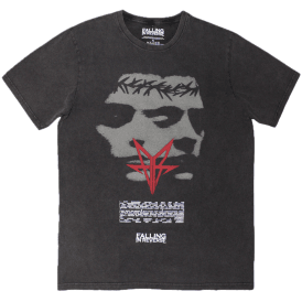 Rock Off Falling In Reverse Blur Stone T-Shirt - Black