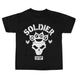 Rock Off Ffdp Soldier Boys Kids T Shirt in Black