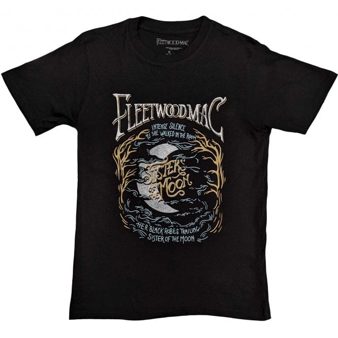 Rock Off Fleetwood Mac Sisters Of The Moon T Shirt in Black