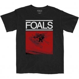 Rock Off Foals Red Roses T Shirt in Black