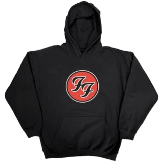 Rock Off Foo Fighters Ff Logo Hoodie in Black