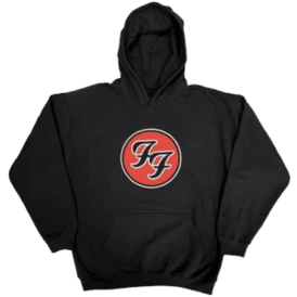 Rock Off Foo Fighters Ff Logo Hoodie in Black