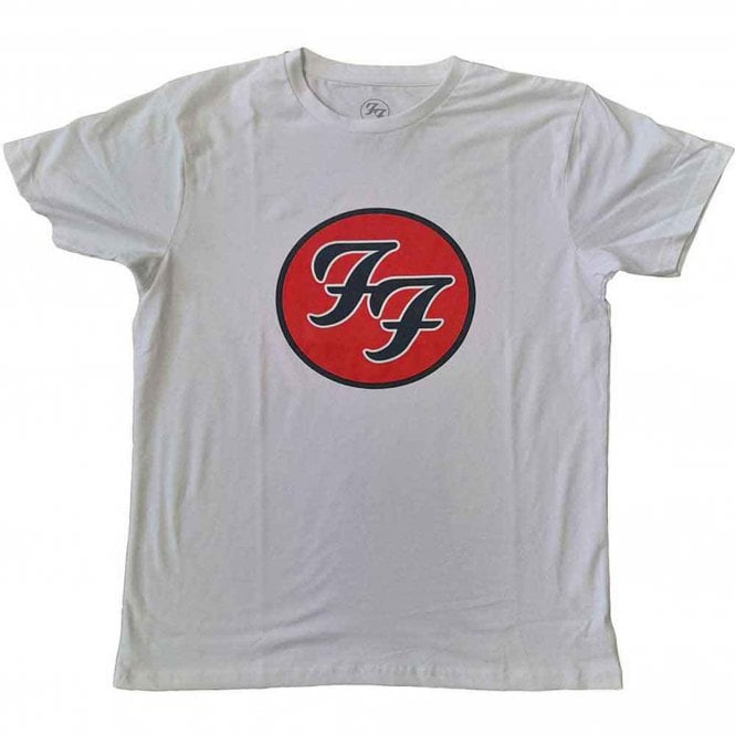Rock Off Foo Fighters FF Logo T Shirt in White