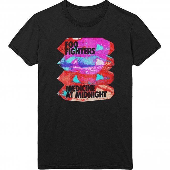 Rock Off Foo Fighters Medicine At Midnight T Shirt in Black