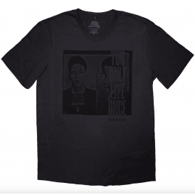 Rock Off Frank Sinatra Mugshot T-Shirt - Charcoal