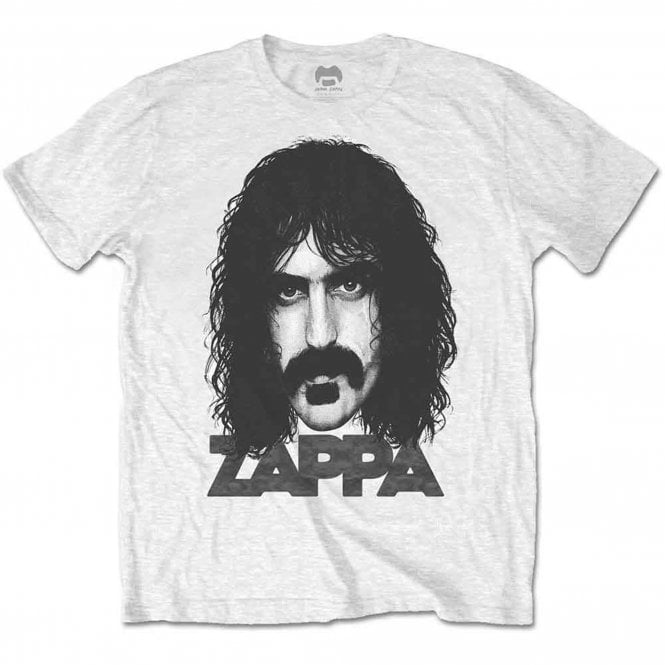 Rock Off Frank Zappa Big Face T Shirt in White