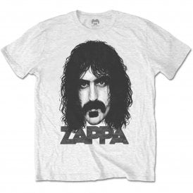 Rock Off Frank Zappa Big Face T Shirt in White