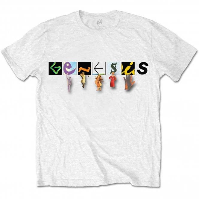 Rock Off Genesis Characters Logo T Shirt White