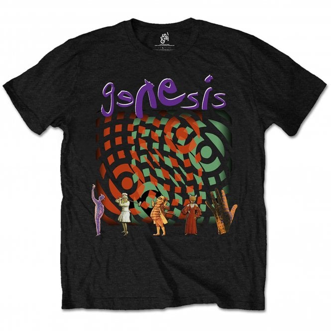 Rock Off Genesis Collage T Shirt in Black