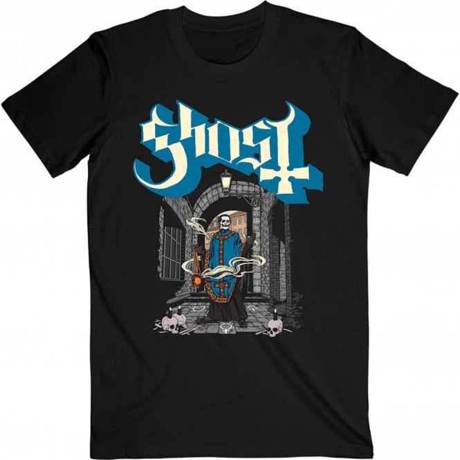 Rock Off Ghost Incence T Shirt in Black