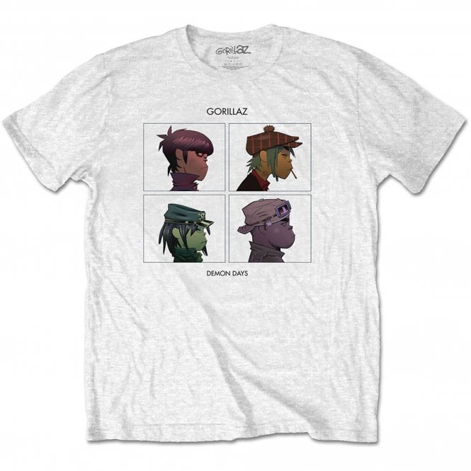 Rock Off Gorillas Demon Days T Shirt in White