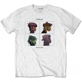 Rock Off Gorillas Demon Days T Shirt in White