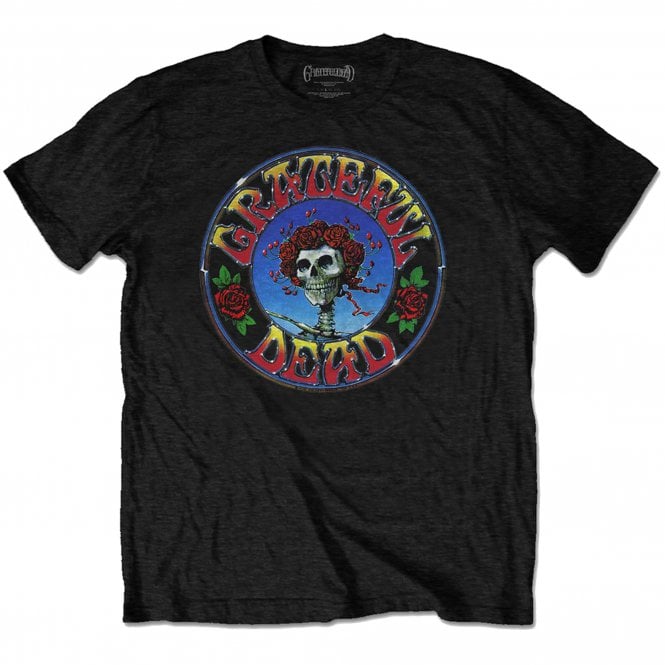 Rock Off Grateful Dead Bertha Circle T Shirt in Black