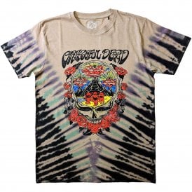 Rock Off Grateful Dead Eye Clouds T Shirt in Sand