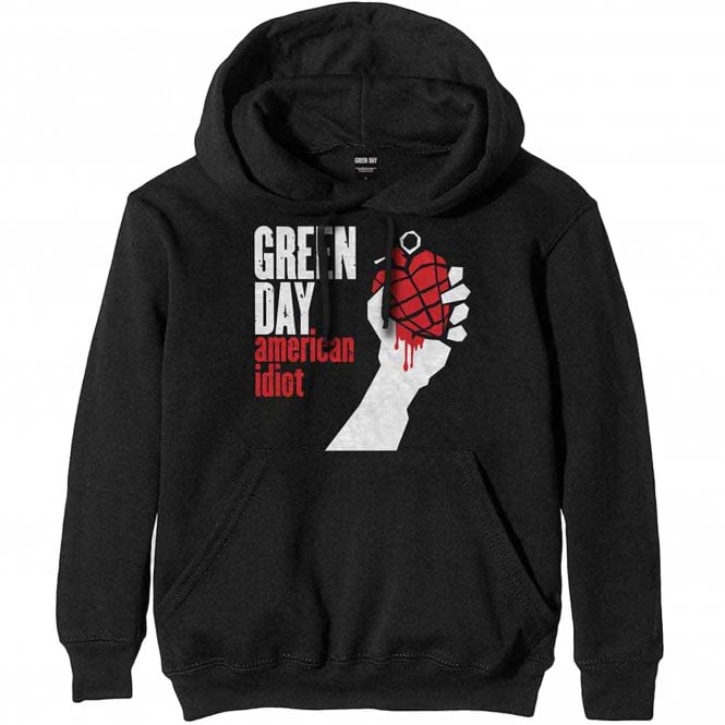 Rock Off Green Day American Idiot Hoody in Black