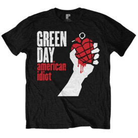 Rock Off Green Day American Idiot Kid T-Shirt - Black