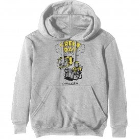 Rock Off Green Day Longveiw Doodle Hoody in Off White