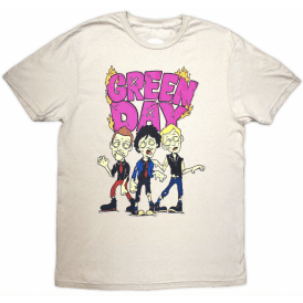 Rock Off Green Day Walking Zombies T-Shirt - Sand