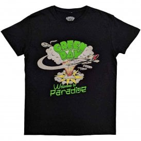 Rock Off Green Day Welcome To Paradise T Shirt in Black
