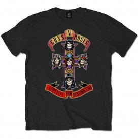 Rock Off Guns N Roses Appetite For Destruction T Shirt in Black