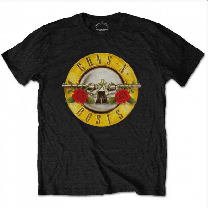 Rock Off Guns N Roses Logo T Shirt in Black