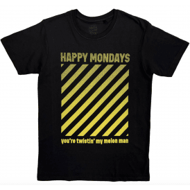 Rock Off Happy Mondays Twistin' My Melon Man T-Shirt - Black